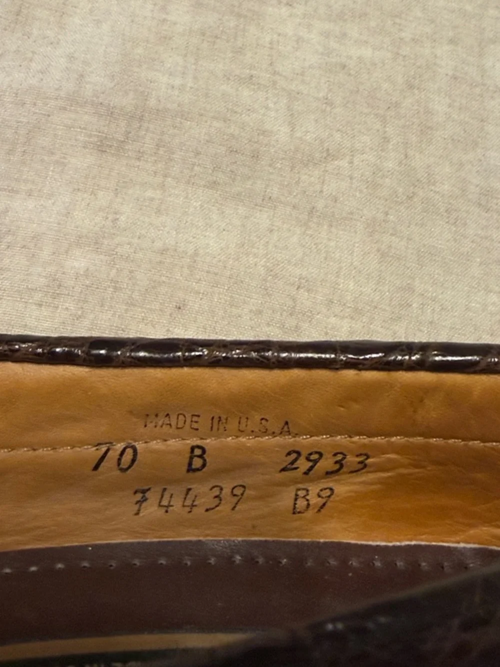 Cole Haan Dark Brown Genuine Crocodile Tassel Loafers